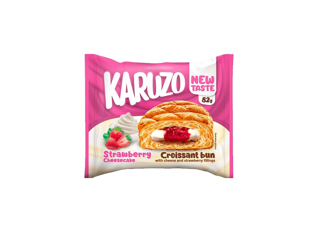 Karuzo Croissant Bun Strawberry Cheese Cake