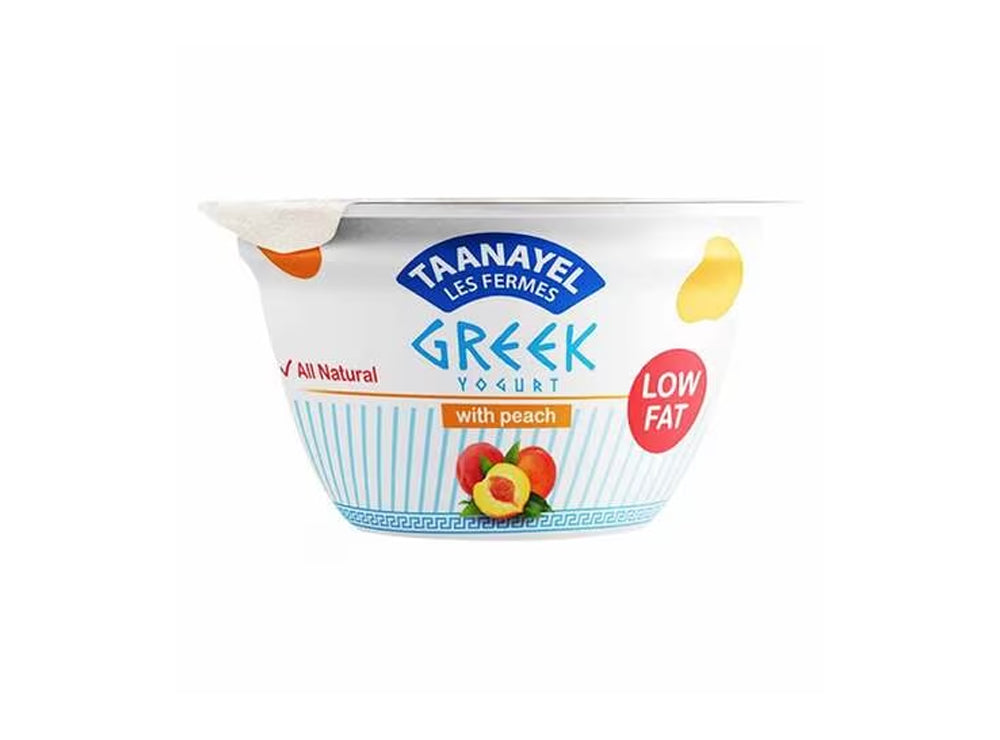 Taanayel Greek Yogurt Low Fat Peach