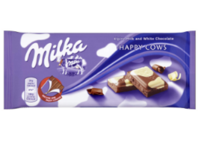 Milka Chocolate White & Milk Chocolate Bar