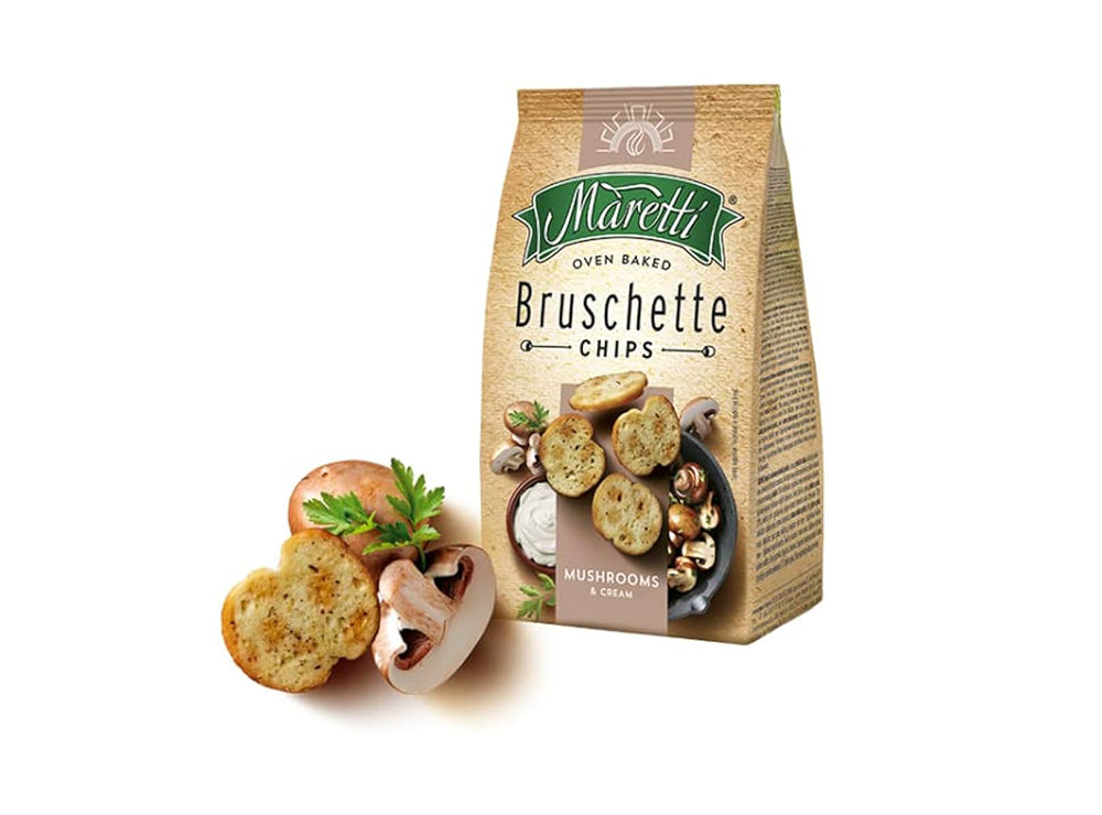 Maretti Oven Baked Bruschetta Chip Mushrooms & Cream