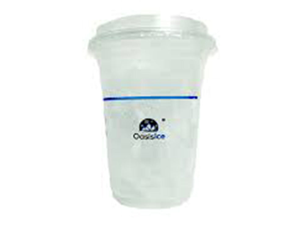 Cup Of Ice With Straw