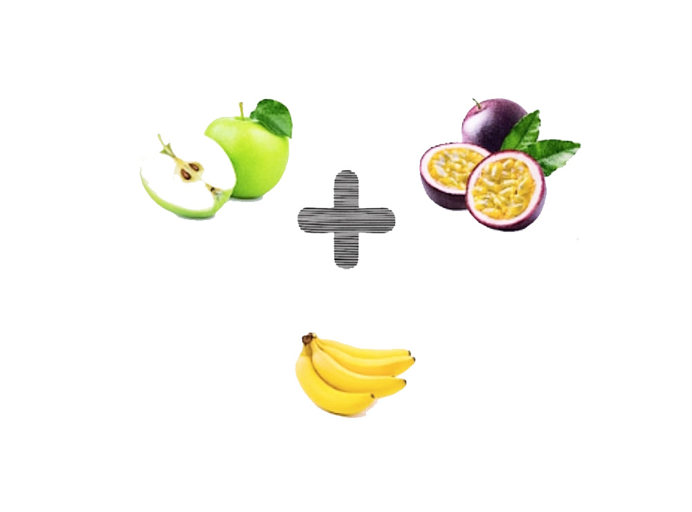 Green Apple With Passion Fruit & Banana Bundle