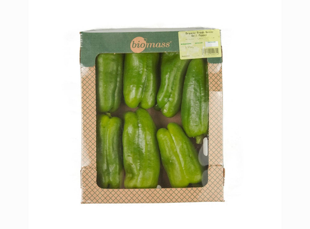 Biomass Organic Fresh Green Bell Pepper