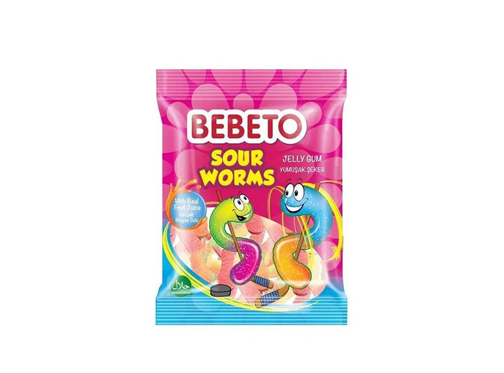 Bebeto Sour Worms Fruit Juice