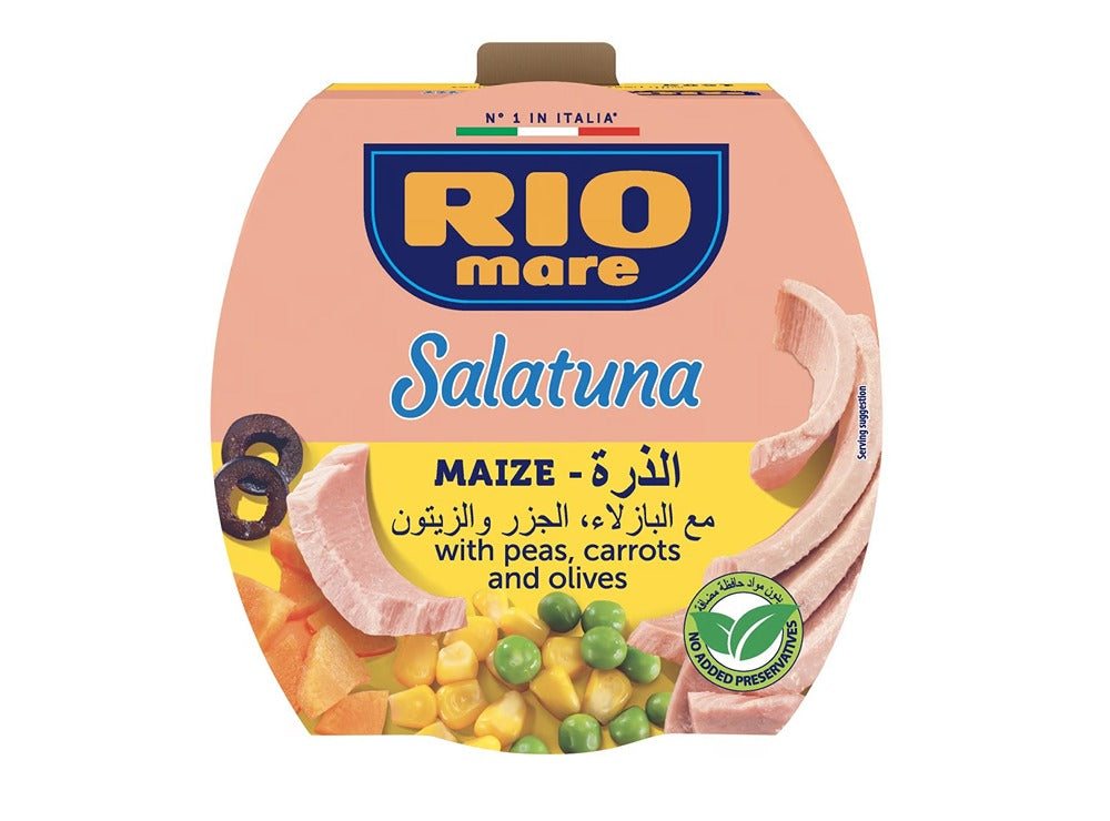 Rio Mare Tuna Salad - Corn With Peas , Carrots And Olives