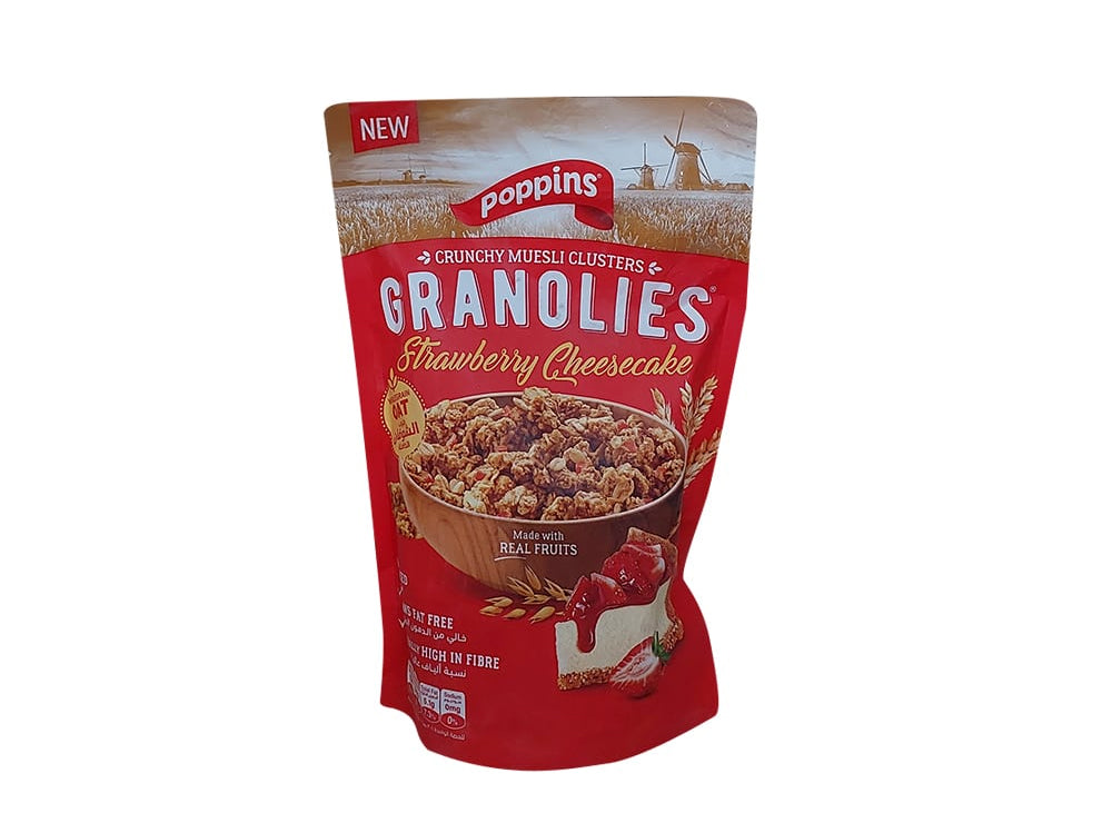 Poppins Granolies Strawberry Cheescake