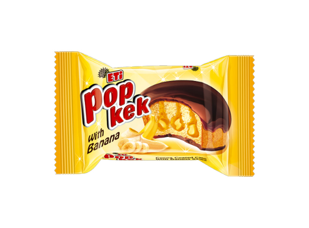 Pop Kek Cocoa Coated Cake With Banana Sauce