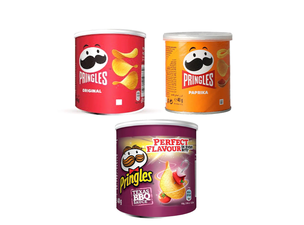 Bundle 14 - Pringles 40g Paprika + BBQ + Original
