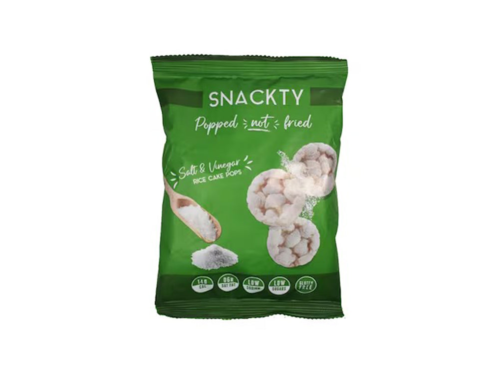 Snackty Popped Not Fried Salt & Vinegar Rice Cake Pops