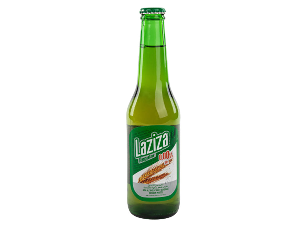 Laziza Regular Non Alcoholic Malt Beer Bottle