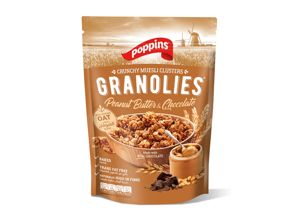 Poppins Granolies Peanut Butter Choco