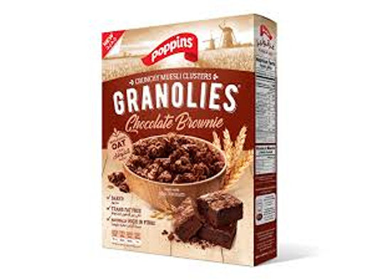 Poppins Crunchy Granolies Chocolate Brownie Bag