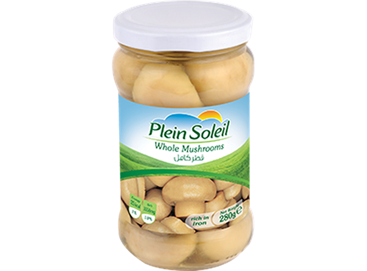 Plein Soleil Whole Mushrooms Glass Jar