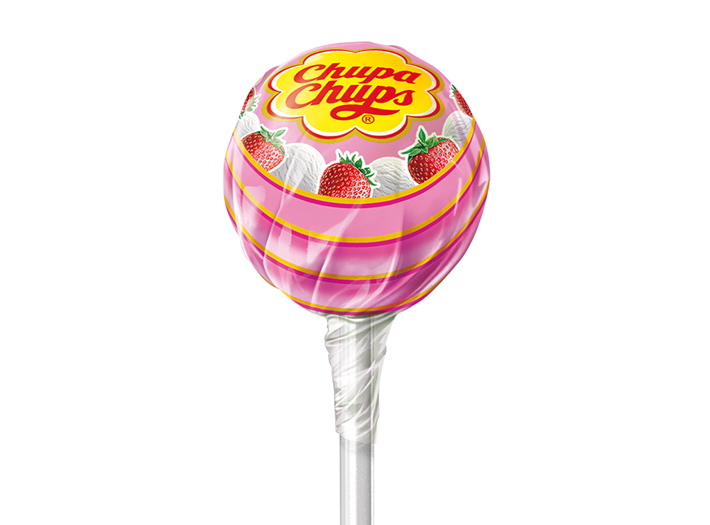 Chupa Chups Lollipop Strawberry Cream