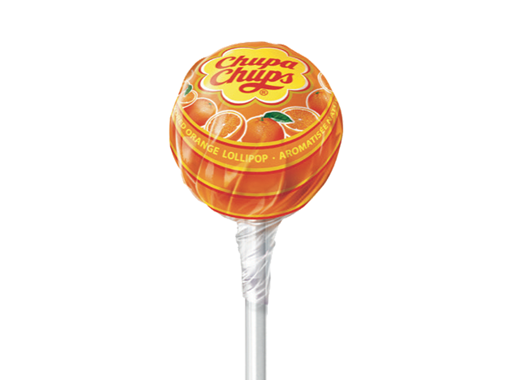 Chupa Chups Lollipop Strawberry Orange