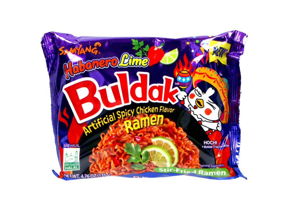 Buldak Hot Chicken Flavor Ramen Habanero Lime  - Korean Indomie