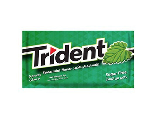Trident Spearmint Flavor Sugar Free