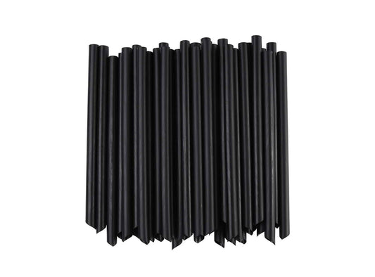 Upm Black Straws 20 Cm