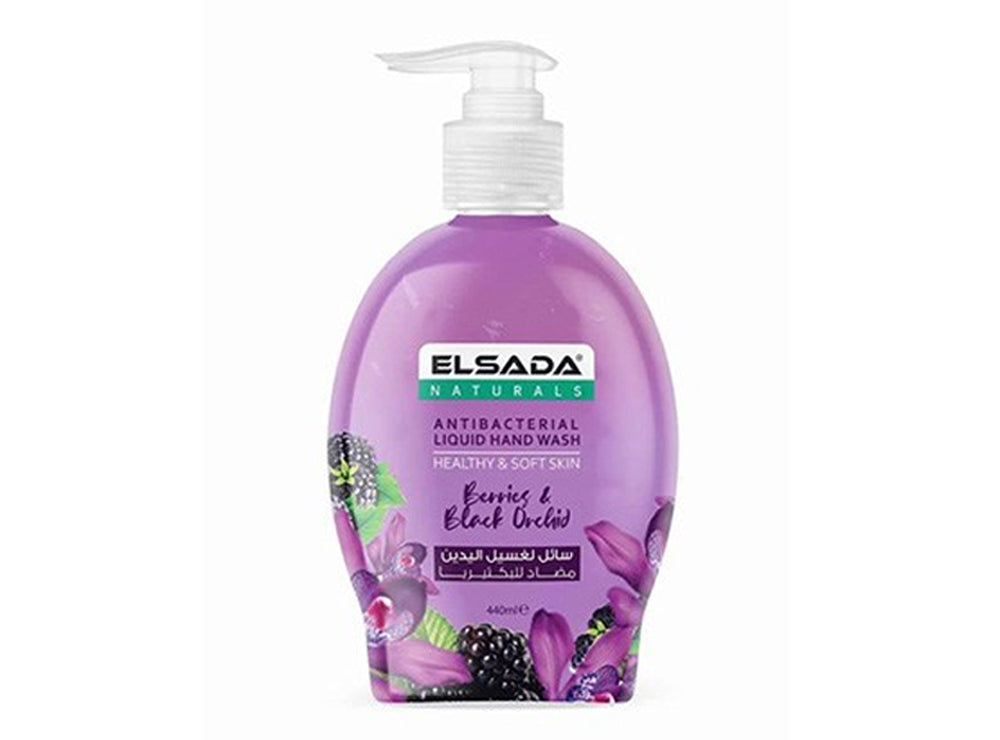 Elsada Antibacterial Liquid Hand Wash (Berries And Black Orchid)