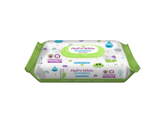 Fluff 'n White Sensitive Baby Wipes