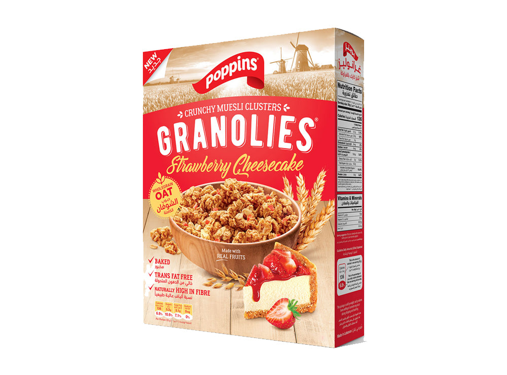 Poppins Granolies Strawberry Cheesecake