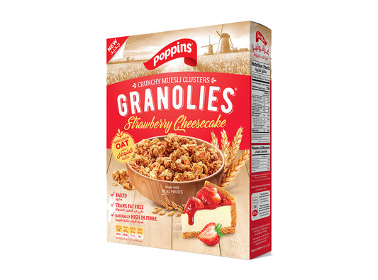 Poppins Granolies Strawberry Cheesecake