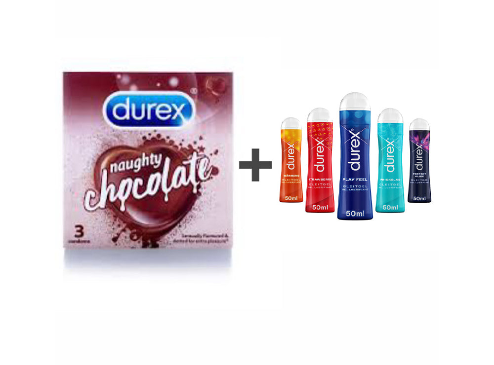Bundle 7 - Durex Condom Chocolate + Durex Gel Gleitel