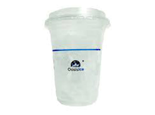 Cup Of Ice With Straw