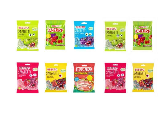 Bundle 16 - 10 Pieces Bebeto Mix Of 5 Flavour
