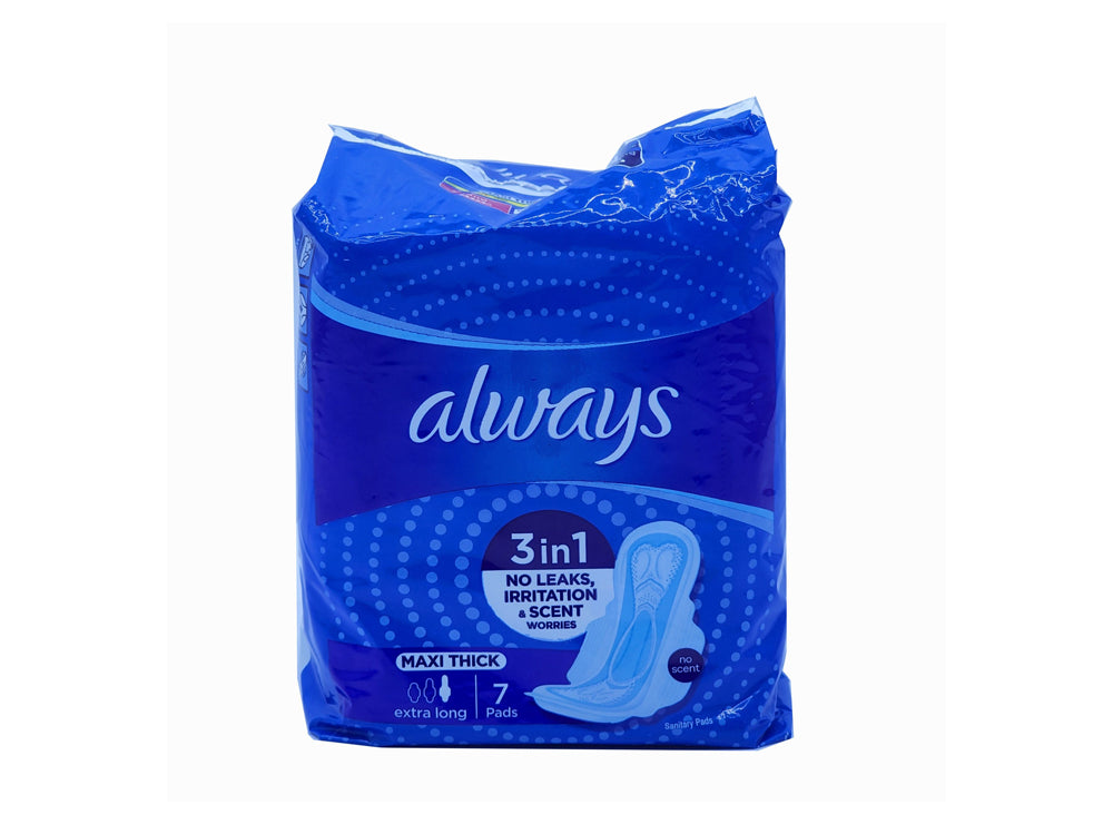 Always 3 In 1 No Leaks Irritation & Odour Maxi Thick