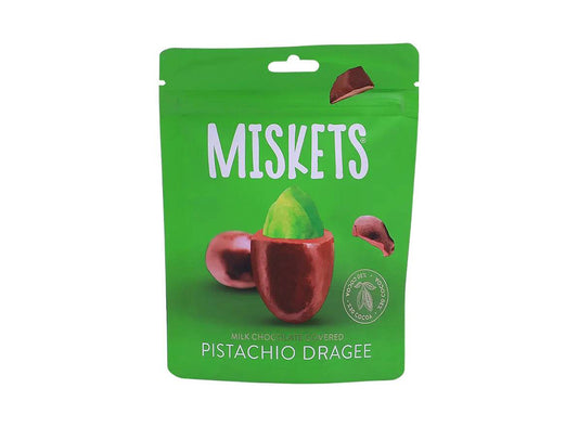 Miskets Milk Chocolate Covered Pistachio Daragee