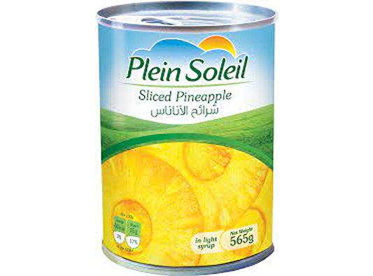 Plein Soleil Pineapple Slices In Light Syrup