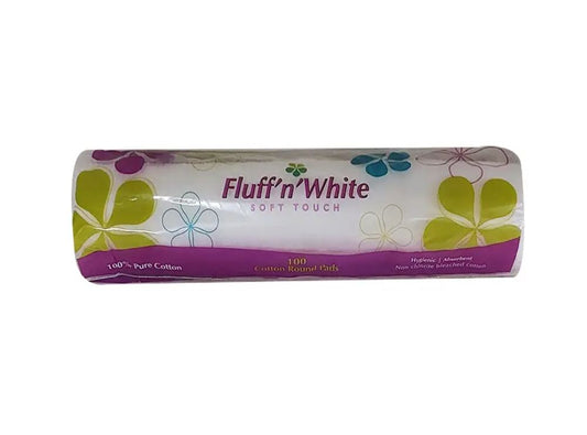 Fluff N White Soft Touch Cotton Pleats Pads