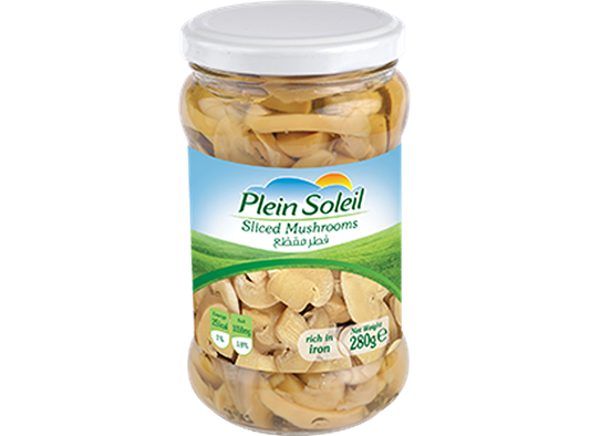 Plein Soleil Sliced Mushrooms Glass Jar