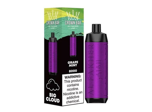 Al Fakher Grape Mint Vape Crown Bar