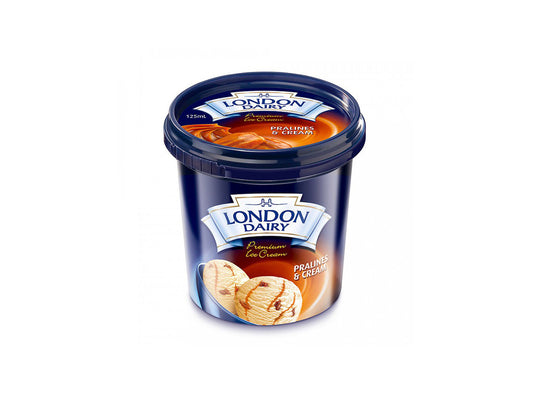 London Dairy Pralines & Cream Tub Cup Ice Cream